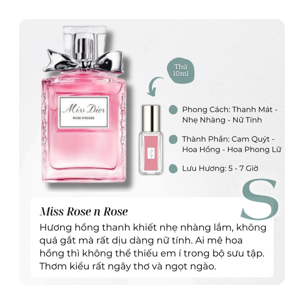 Mít Đì O Các Bản - Mẫu Thử Nước Hoa - Nhẹ Nhàng, Thanh Lịch