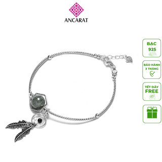 Ancarat - vòng tay đá thạch anh tóc đen 1 hạt