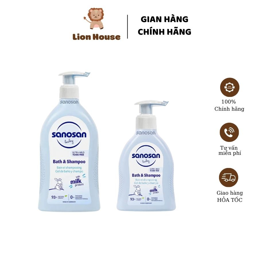 SỮA TẮM GỘI BABY OLIVE HỮU CƠ SANOSAN LOẠI 200ML / 500ML