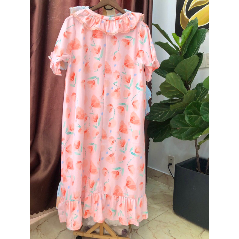 Váy tiểu thư NANE cotton đũi xước mát mịn siêu xinh