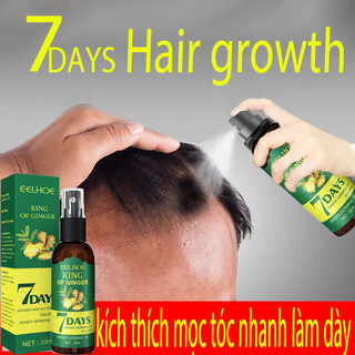 7 days xịt mọc tóc eelhoe tinh chất gừng tươi kích thích mọc tóc, giảm gãy rụng, giúp tóc chắc khỏe sau 7 ngày 30ml