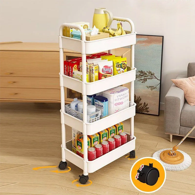 Kệ để đồ bỉm sữa, Xe Đẩy Spa sắt có bánh xe xe đẩy hàng bánh xoay 360 độ