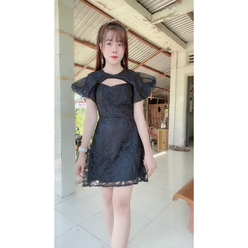 Đầm ren dự tiệc sang chảnh