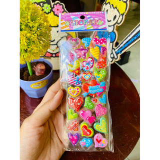 Set 5 miếng sticker hình dán nổi dễ thương