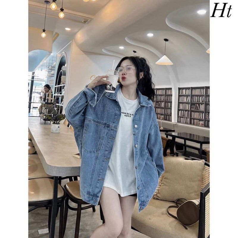 Áo sơ mi bò 2 túi dáng dài H2A966