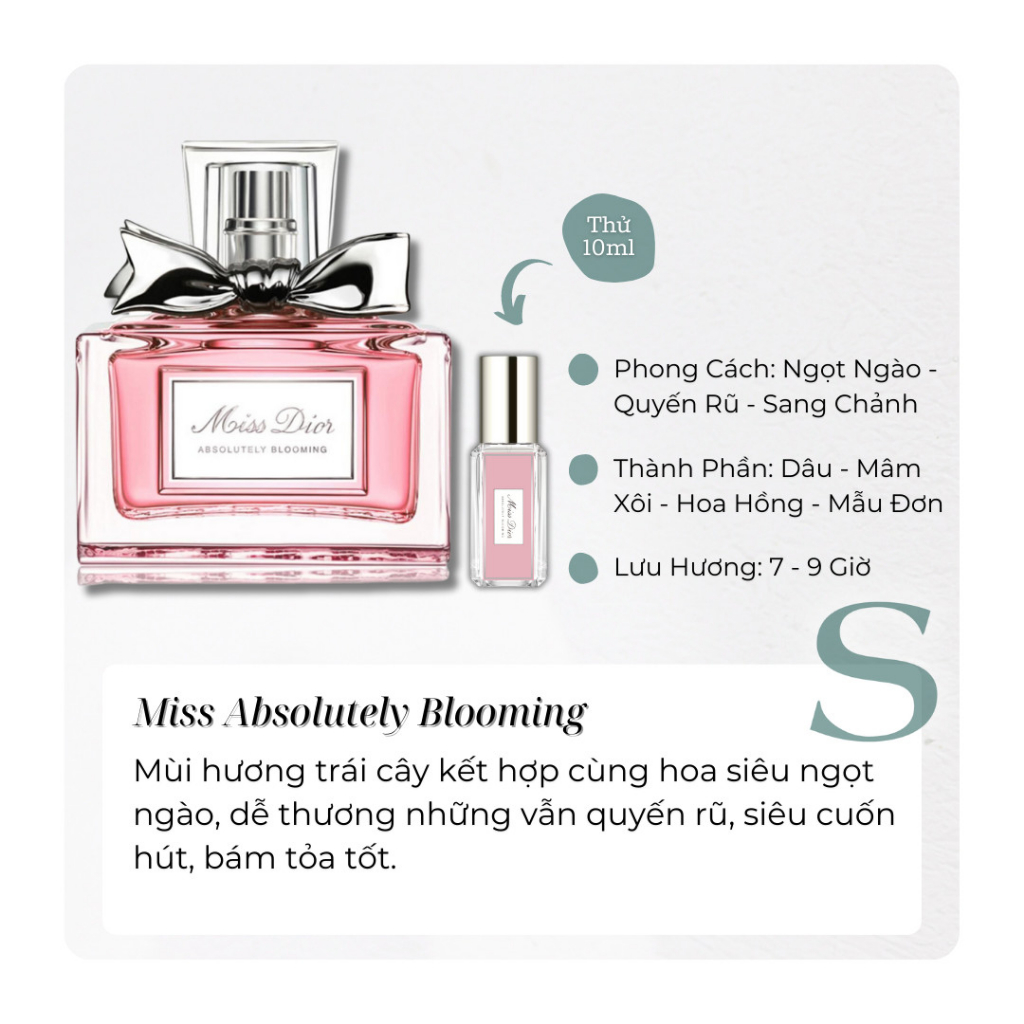 Mít Đì O Các Bản - Mẫu Thử Nước Hoa - Nhẹ Nhàng, Thanh Lịch