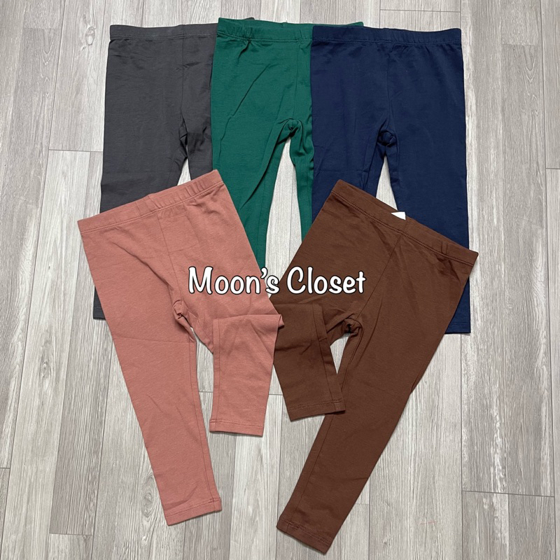 XD- Quần leggings màu trơn size 1/2y-6/8y