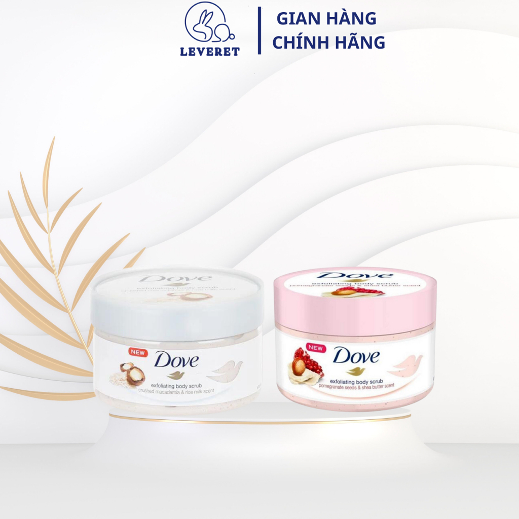 Tẩy da chết body Dove Exfoliating Body Polish mềm mịn sáng da 298gr