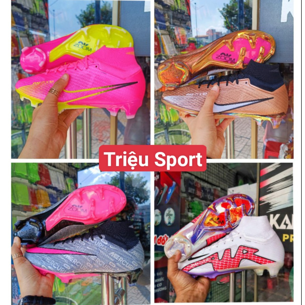 giày đá bóng Mercurial Superfly 9 Elite Air Zoom ( Tặng Hộp + túi rút + tất )