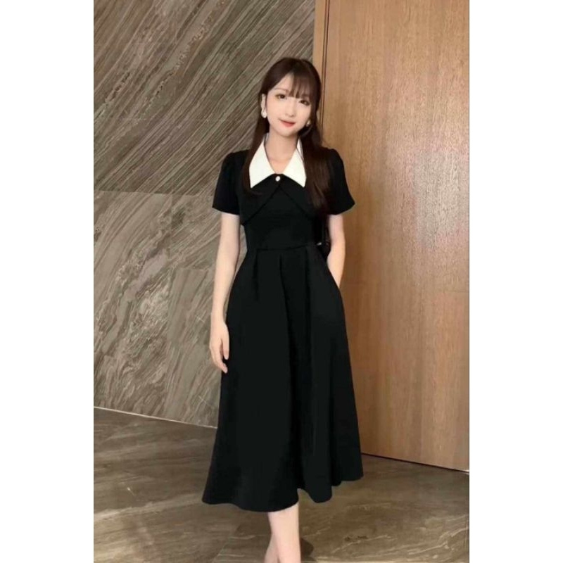 Váy đen kèm áo khoác Size M newtag