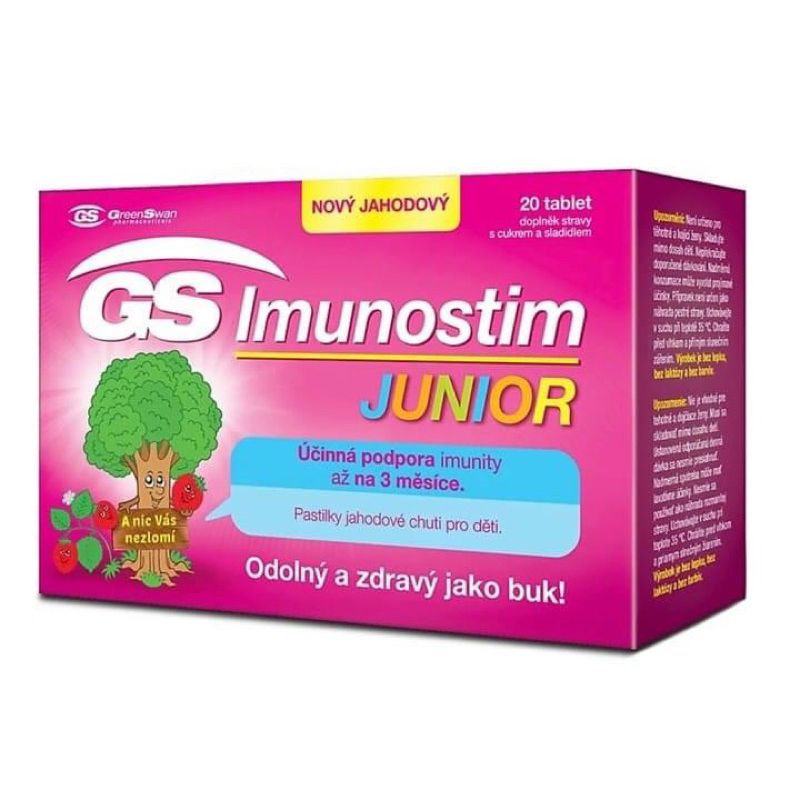 Viên ngậm GS Imunostim Junior giúp tăng cường sức đề kháng cho bé. giảm ốm vặt , bảo vệ hô hấp trên cho bé