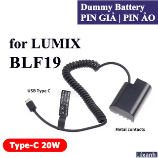 Dummy type-c blf19 | pin giả pin ảo pin dummy battery dc coupler pana lumix blf19 blf19e dmw-blf19 gh3 gh4 gh5 gh5s g9