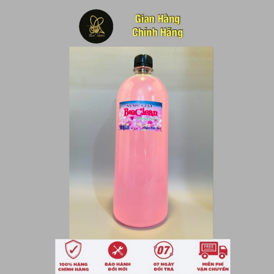Nước GIẶT BeeClean quần áo chuyên dùng cho tiệm giặt ủi đậm đặc X2 -1000ml