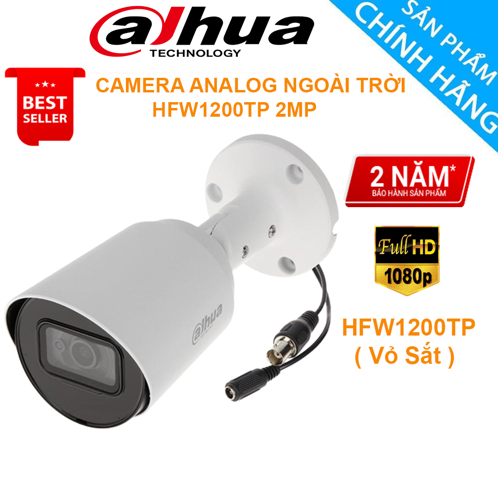 Camera Dahua HAC HFW 1200TP S5 thân dài 2.0 Tích hợp chống ngược sáng,chống nước,hình ảnh Full HD- Camera Dahua BẢO HÀNH