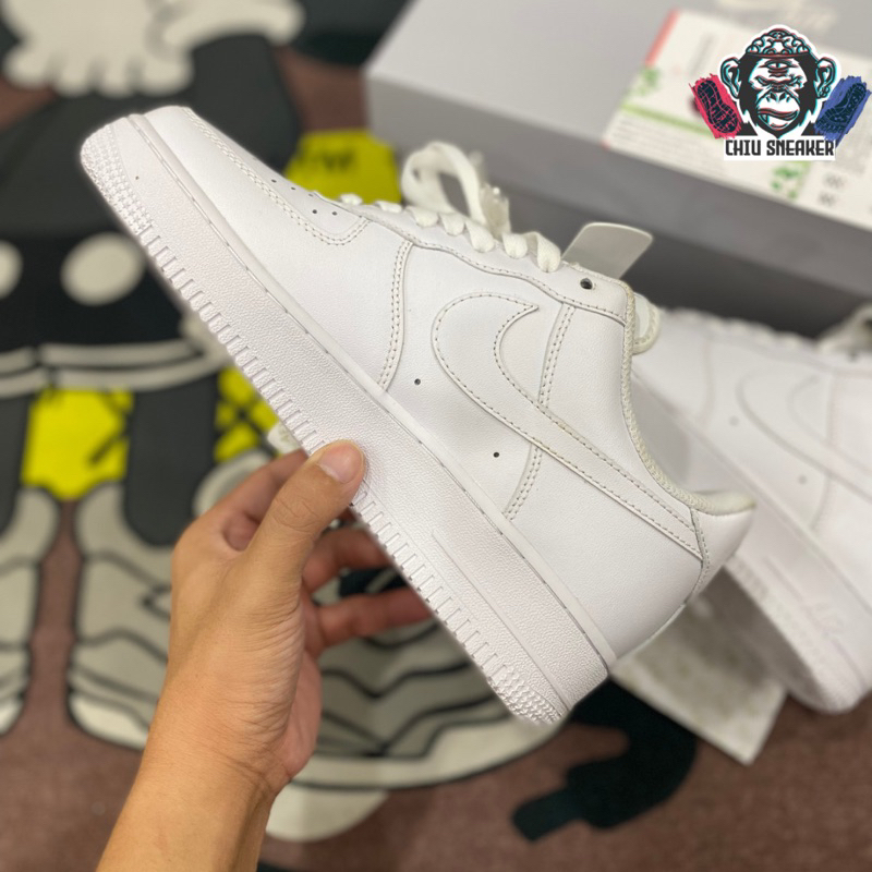 Giày sneaker trắng nam nữ _Nike air force 1 all white bản cao cấp giày tăng chiều Af1 trắng full