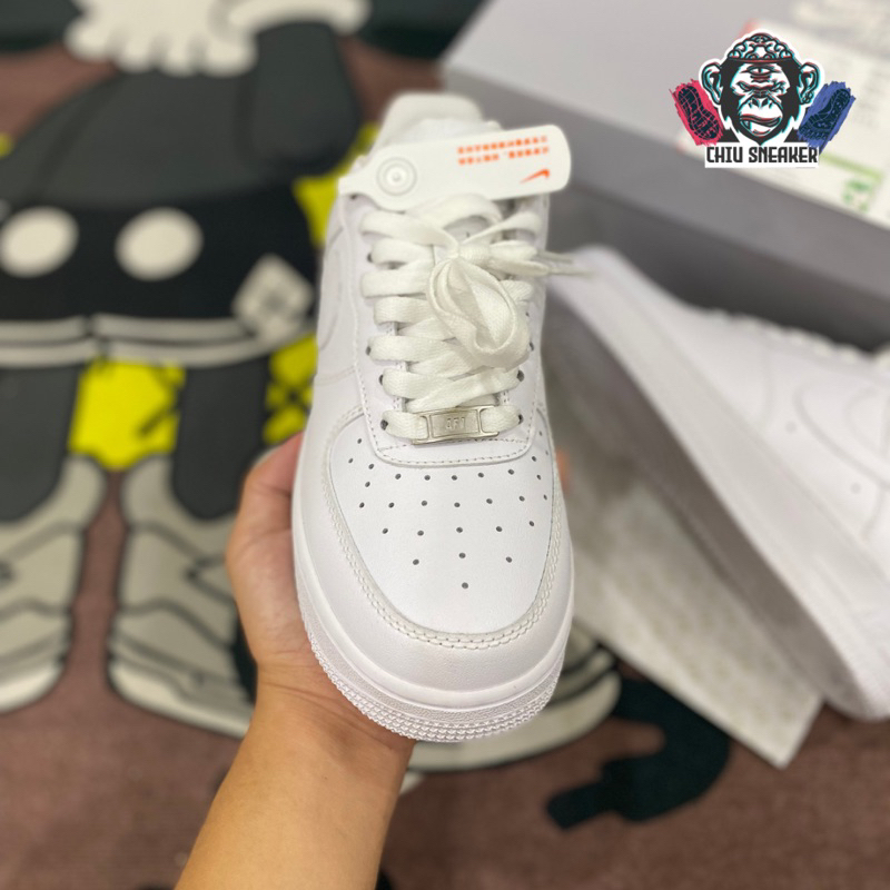 Giày sneaker trắng nam nữ _Nike air force 1 all white bản cao cấp giày tăng chiều Af1 trắng full