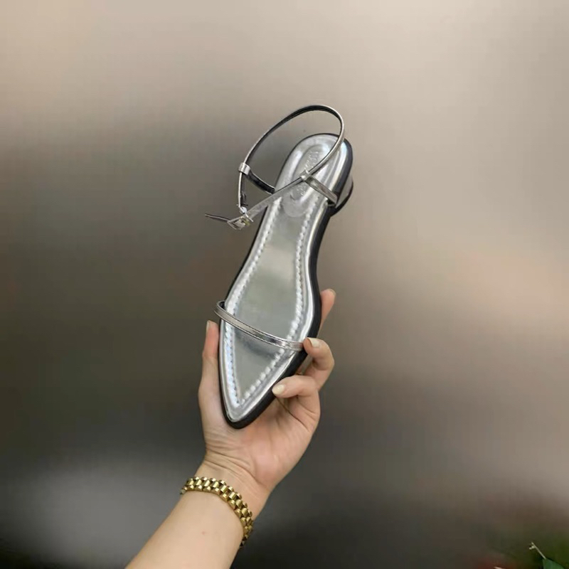 Sandal Mũi nhọn dây mảnh gót 4cm A29 - BH 12 tháng