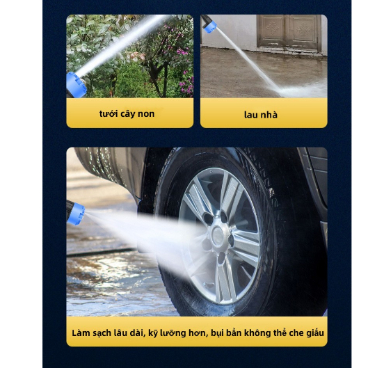 WORCA Máy Rửa Xe Cao cấp/Chạy Pin _Rửa xe,tưới cây,vệ sinh chuồng trại/Máy rửa xe không dây dùng pin Lithium/máu rửa xe