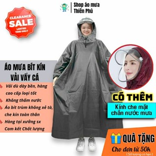  Áo mưa 1 người cao cấp bít kín người lớn ích kỷ Có kính chắn nước đi xe máy bigsize nam nữ 