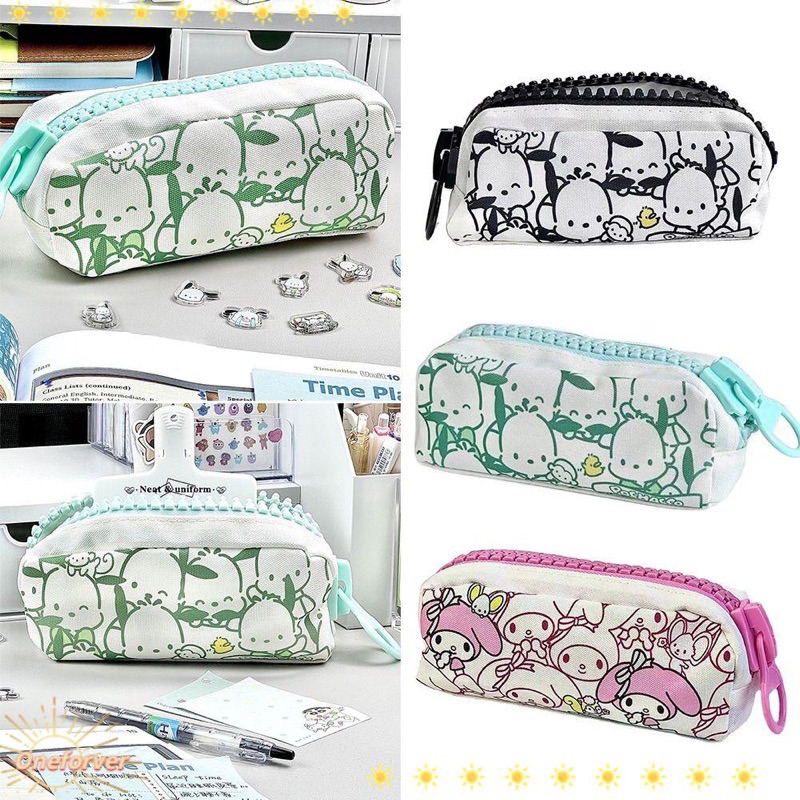 Túi Đựng Bút SIZE ĐẠI Vải Canvas Khóa Siêu To Họa Tiết Melody Pochacco Hộp Bóp Viết Chống Nước