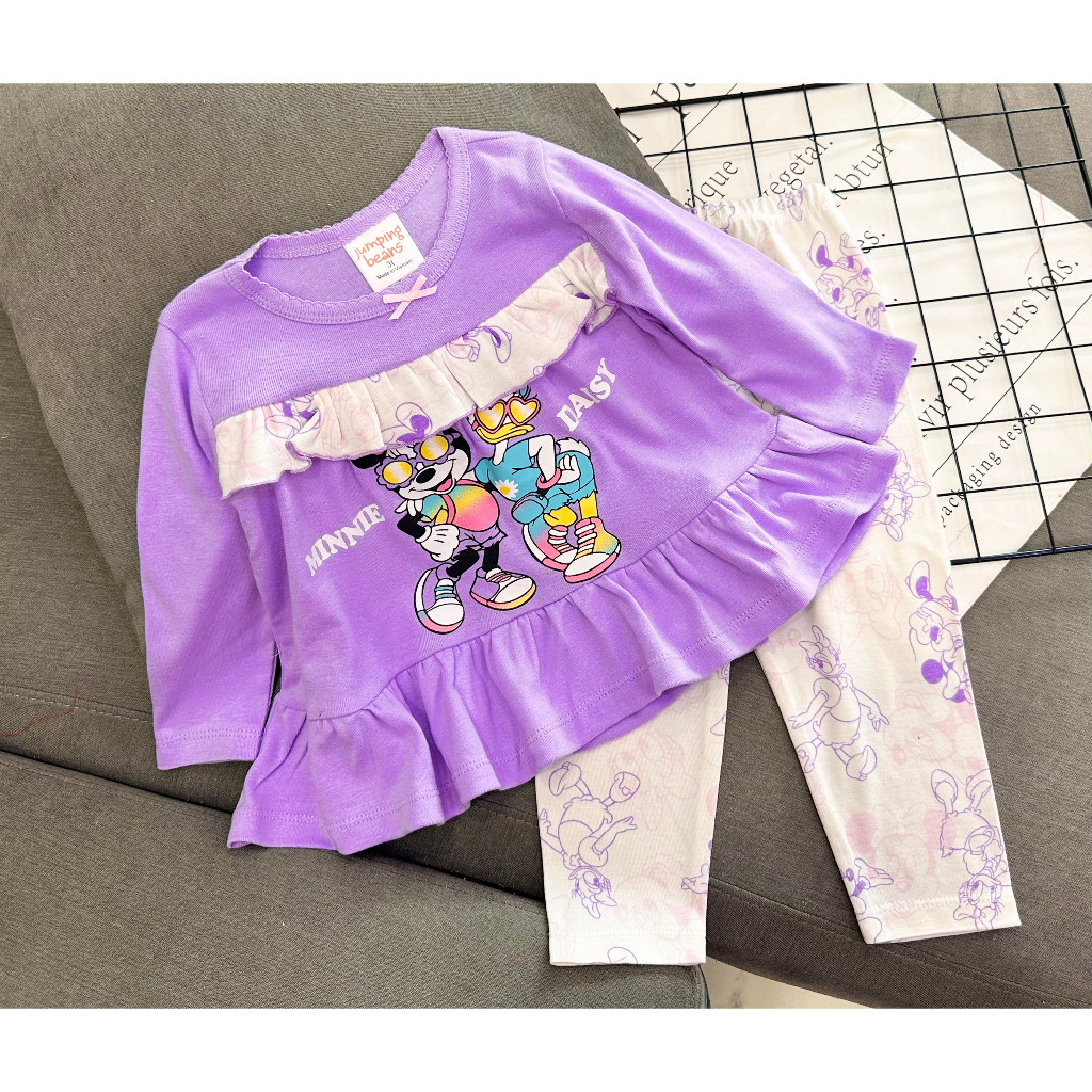 CHAT CHỌN MÀU - Bộ quần áo trẻ em dài tay thun borip dáng babydoll xinh đẹp cho bé gái - FREESHIP