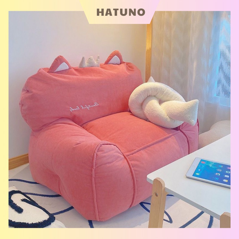 Ghế Lười Hạt Xốp, Ghế Sofa Đơn, Ghế Sofa Mini Đọc Sách Trang Trí Nhà Cửa - Hatuno Order