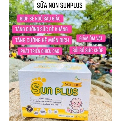 Men Sống hữu cơ Sunplus Hết Táo Bón Tăng Cân Tự Nhiên Hộp 30 Gói