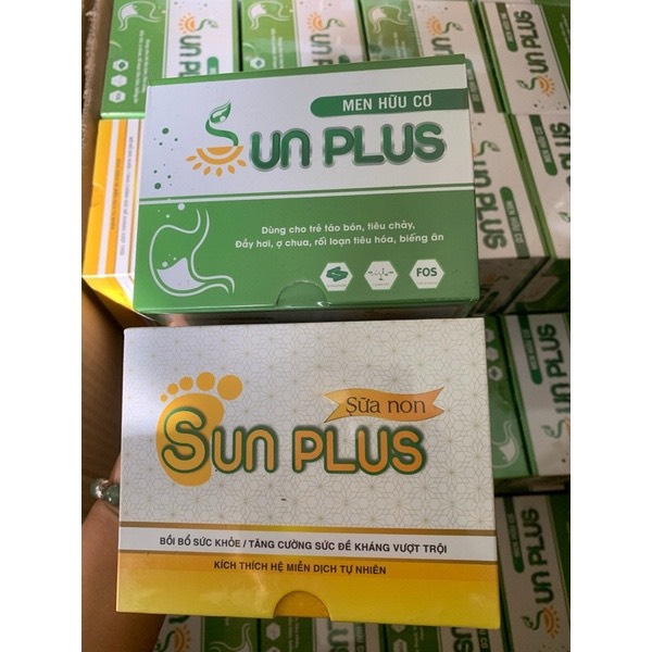 Men Sống hữu cơ Sunplus Hết Táo Bón Tăng Cân Tự Nhiên Hộp 30 Gói