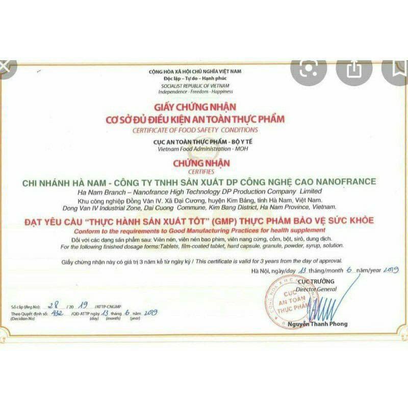 Men Sống hữu cơ Sunplus Hết Táo Bón Tăng Cân Tự Nhiên Hộp 30 Gói