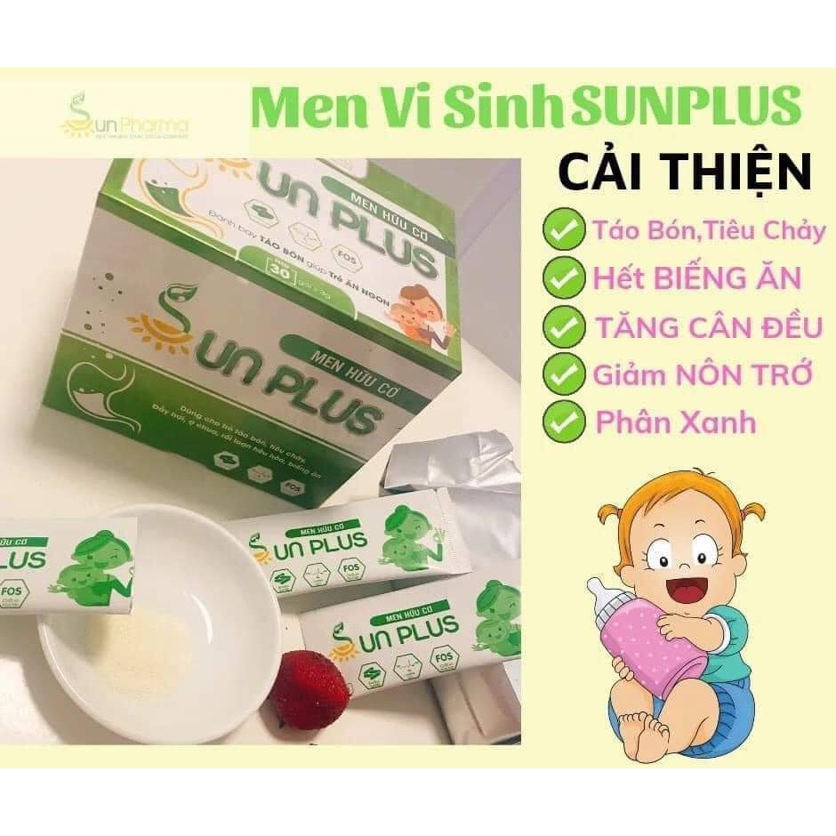 Combo men sống và sữa non Sunplus chính hãng giá rẻ