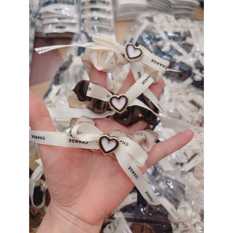 Sỉ 10 cột tóc bèo nơ đính hoa