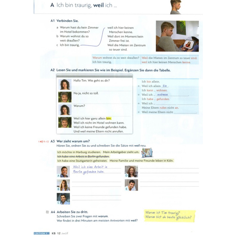 Gi.áo-Trì.nh Schritte Plus Neu A2.1 - Kurs und Arbeitsbuch + Audio - ti.ếng Đức Trình độ A2