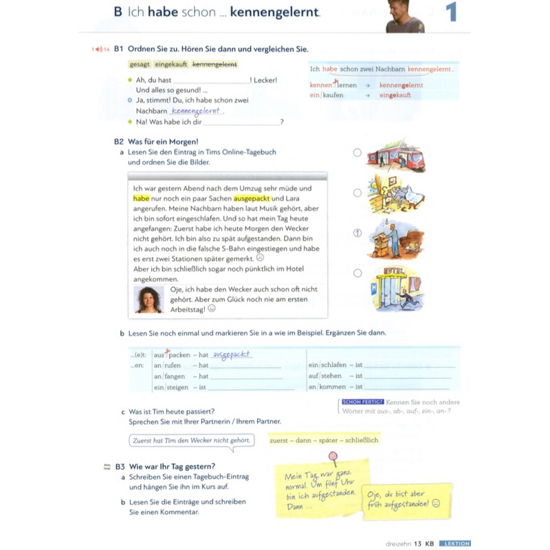 Gi.áo-Trì.nh Schritte Plus Neu A2.1 - Kurs und Arbeitsbuch + Audio - ti.ếng Đức Trình độ A2