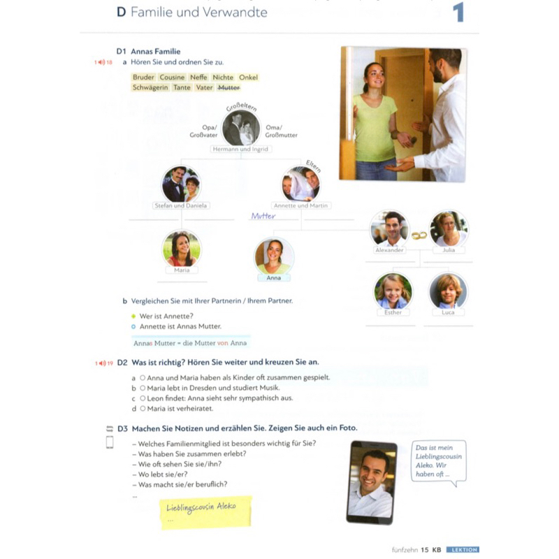 Gi.áo-Trì.nh Schritte Plus Neu A2.1 - Kurs und Arbeitsbuch + Audio - ti.ếng Đức Trình độ A2