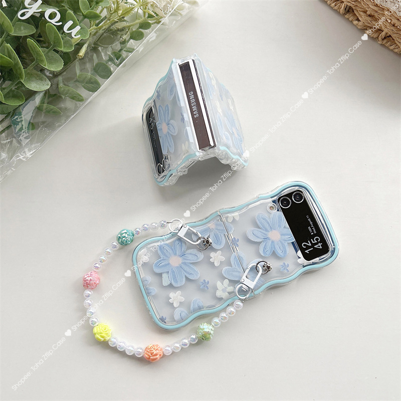 Ốp lưng Samsung Z Flip 4/ Z Flip 5 hoạ tiết hoa sơn dầu cá tính, bảo vệ máy toàn diện ZFLip4/ZFLip5