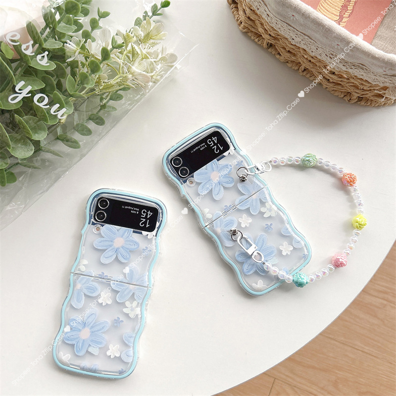 Ốp lưng Samsung Z Flip 4/ Z Flip 5 hoạ tiết hoa sơn dầu cá tính, bảo vệ máy toàn diện ZFLip4/ZFLip5