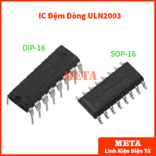 Ic đệm dòng uln2003 2003 dip-16 chân cắm / sop-16 chân dán - kiểu mảng darlington arrays - điều khiển động cơ