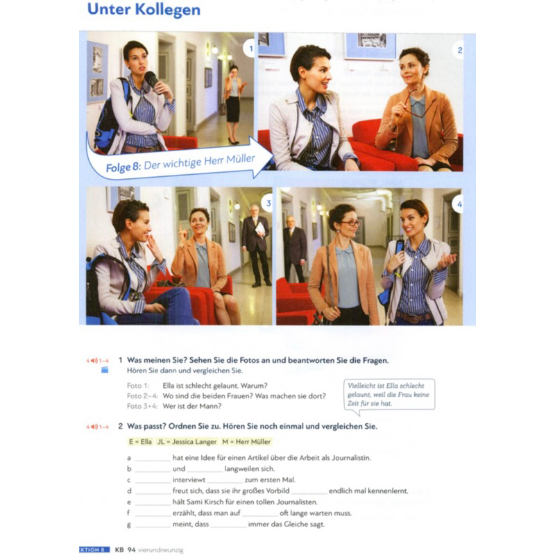 Gi.áo-Trì.nh Schritte Plus Neu B1.2- Kurs und Arbeitsbuch + Audio - ti.ếng Đức Trình độ B1 nâng cao