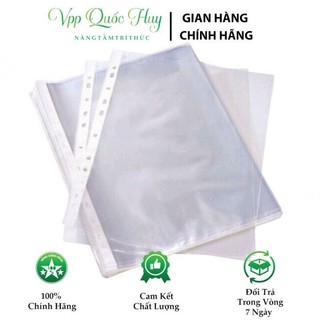 Tập 100 túi sơ mi A4 đựng giấy tờ , hoá đơn