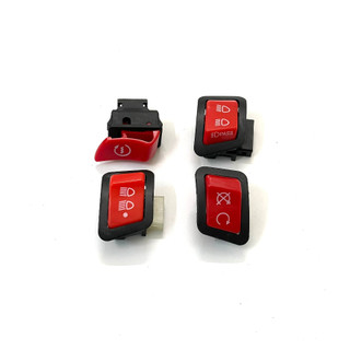 Nút công tắc đỏ cho xe wave, nút xi nhan,tắt đèn,tắt máy tạm thời,passing,nút đề