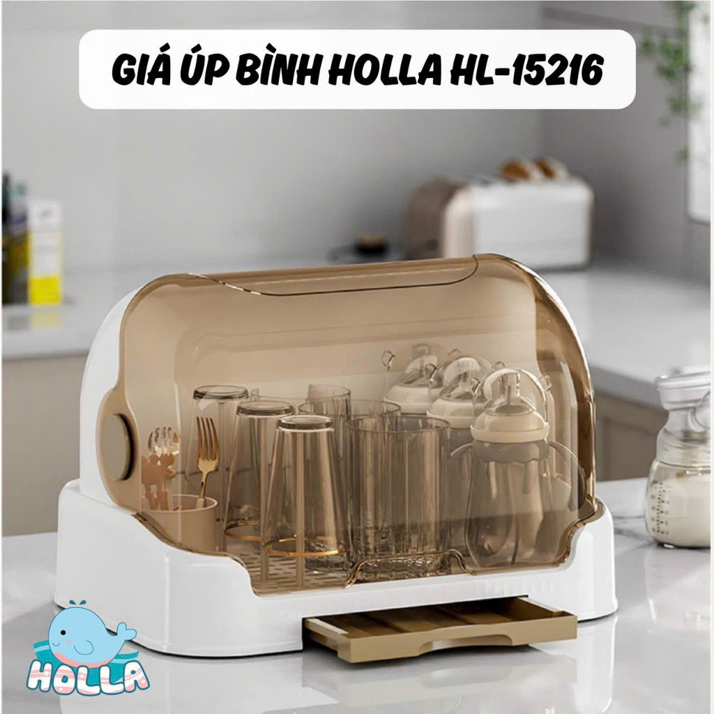 Giá Úp Bình Sữa Đồ Dùng Có Nắp Đậy Storage Box TGM TOBÉ HOLLA Cao Cấp Tiện Lợi Khay Úp Bình Sữa Cho Bé