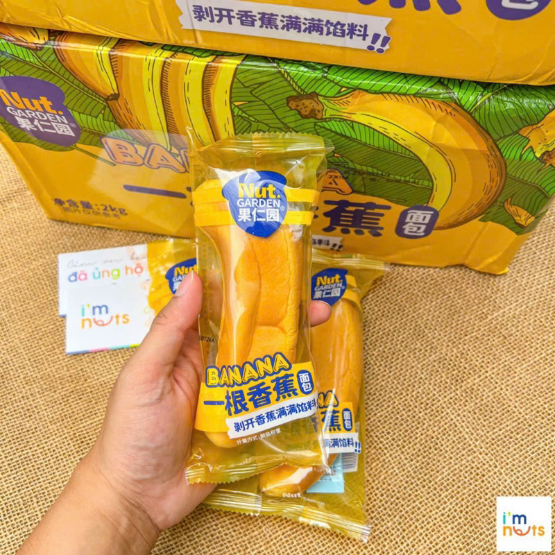 Hộp 6 Bánh Bánh chuối nhân kem Nut Garden