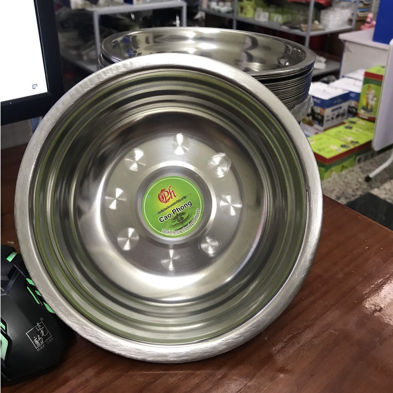 Bát Inox Đựng Nước Rửa Mặt Cho Spa, TMV Size 22cm