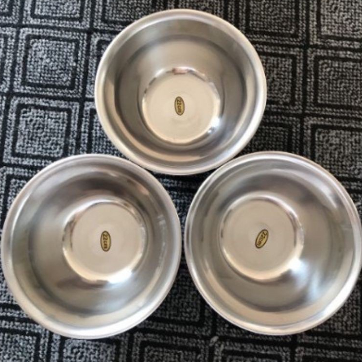 Bát Inox Đựng Nước Rửa Mặt Cho Spa, TMV Size 22cm