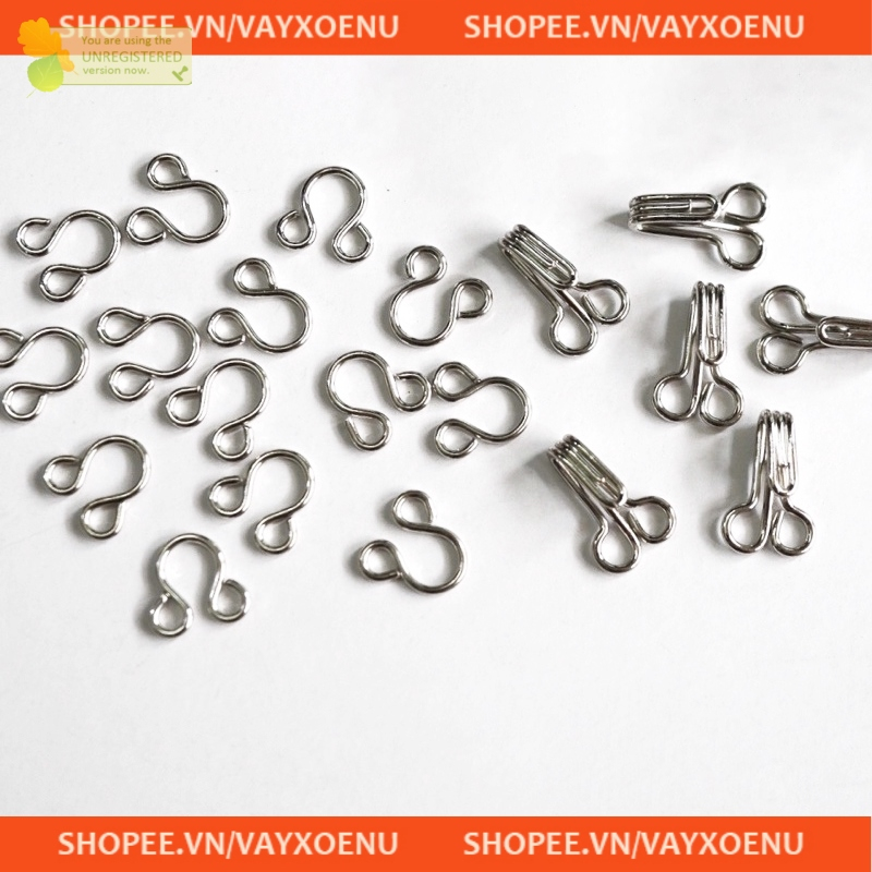 Set 30 Cặp Nút Kim Loại Vô Hình Chất Lượng Cao Cho May Vá, móc áo dài, áo lót