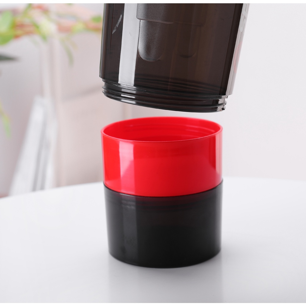 Bình Nước Thể Thao Tập Gym DUONG SPORT Có Con Lắc Lò Xo Tiện Lợi 3 Ngăn 500ml