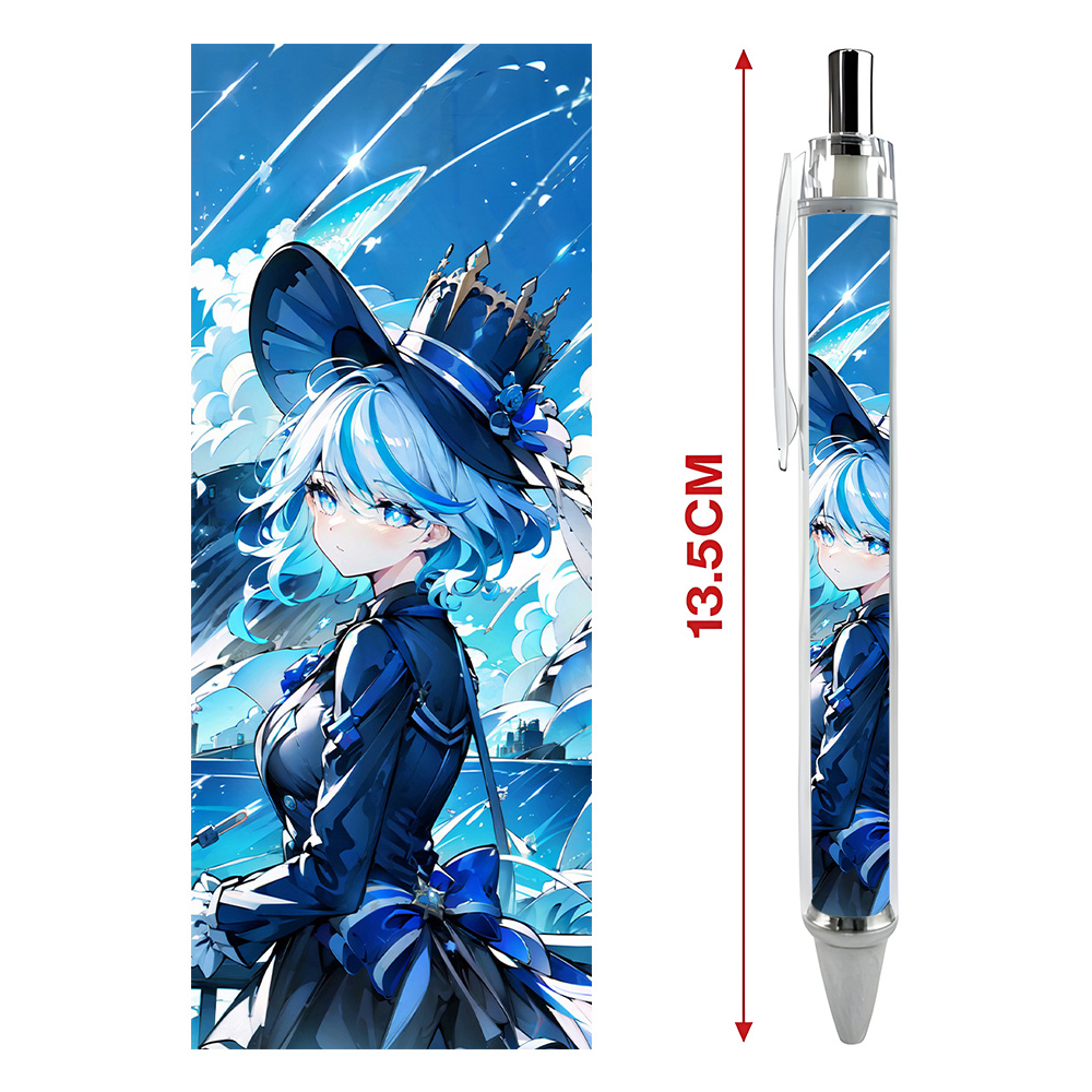 Bút viết In hình Focalors  Game Genshin Impact- Hình in sắc nét - Bút Gel ngòi 0.5mm by 2D Tộc Shop