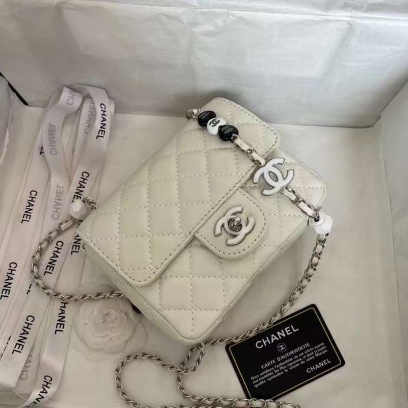 Túi xách dành cho nữ P23 Logo mini sz16cm quai xích gắn charm logo hãng xinh xỉu kèm hộp vip