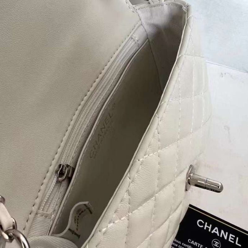 Túi xách dành cho nữ P23 Logo mini sz16cm quai xích gắn charm logo hãng xinh xỉu kèm hộp vip