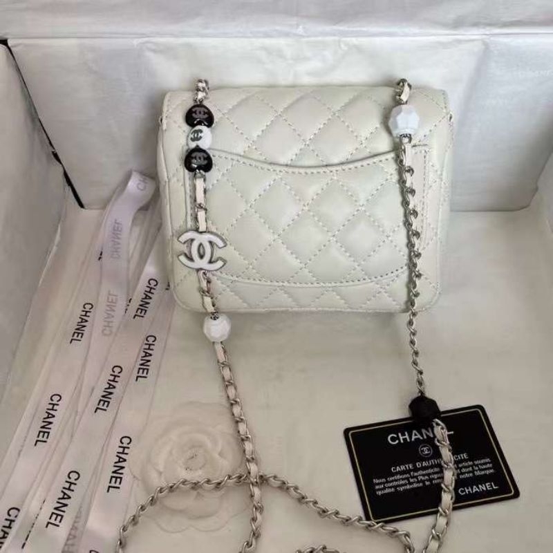 Túi xách dành cho nữ P23 Logo mini sz16cm quai xích gắn charm logo hãng xinh xỉu kèm hộp vip